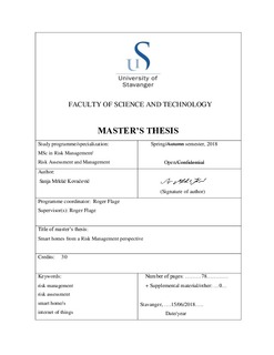 Smart home master thesis